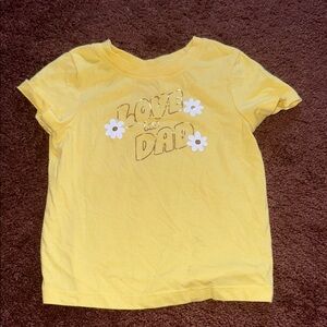 Cat & Jack Yellow 'Love Dad' Kids T-Shirt